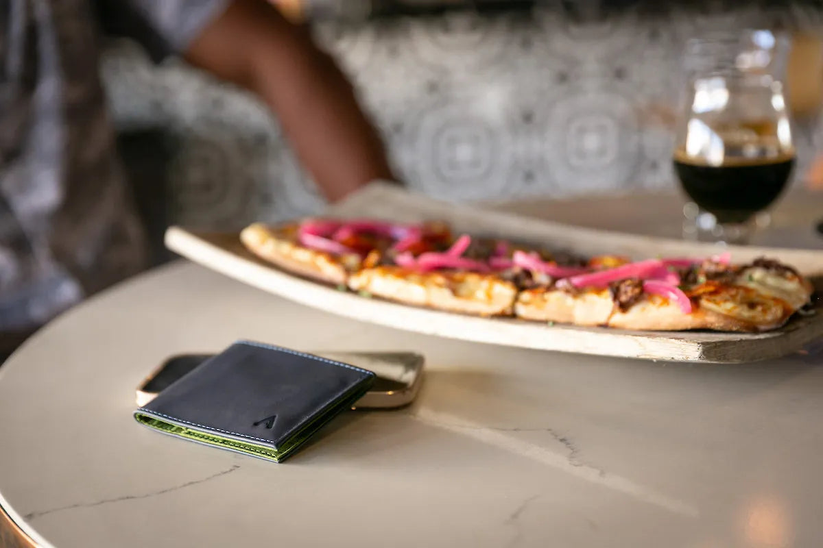Allett Midnight Blue Wallet with Iphone 