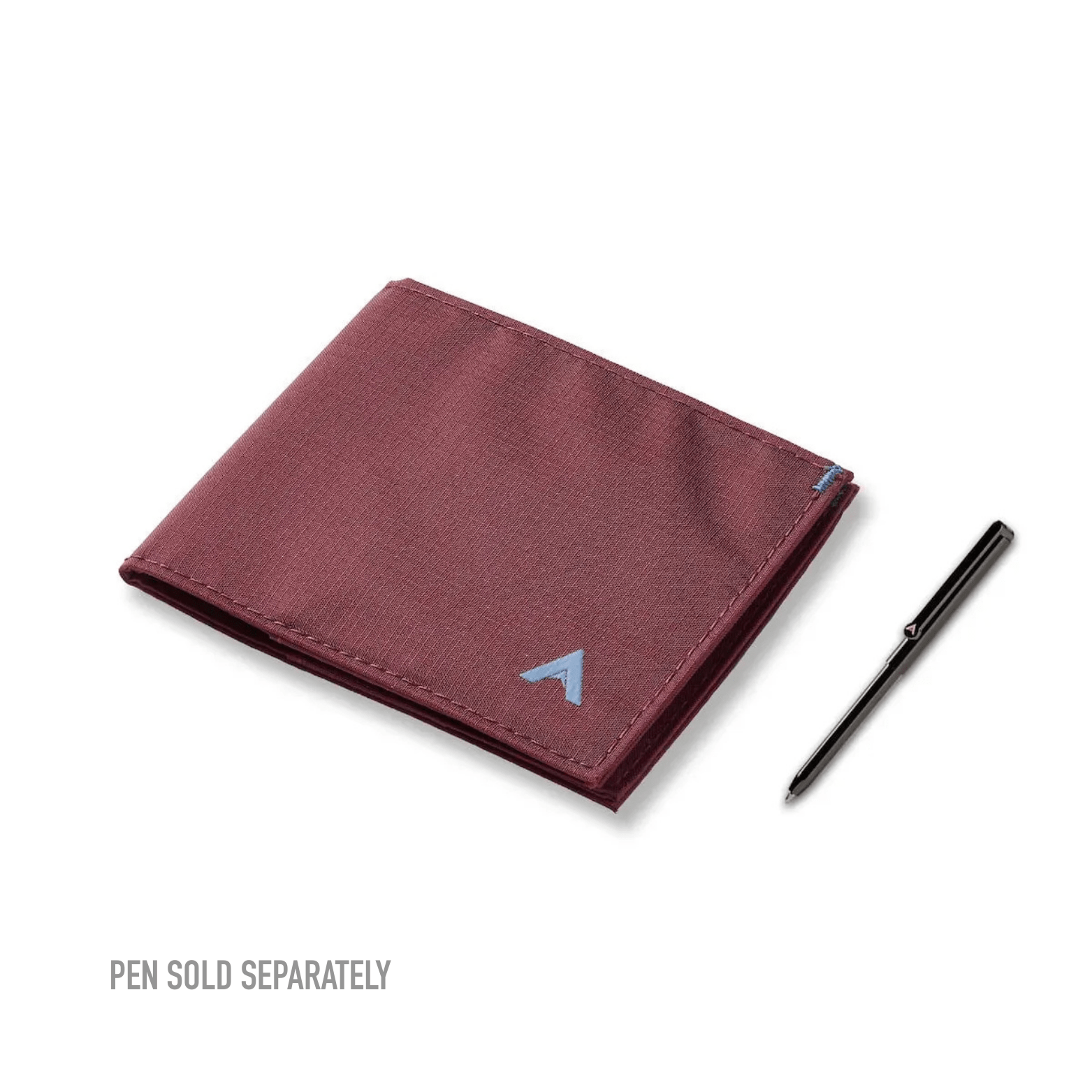 Allerr Mulberry Wallet 
with a pen on a white background