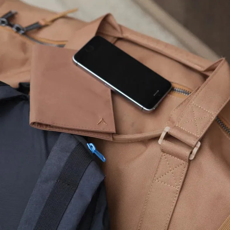 minimalist vegan nylon wallet  brown brown-mule-collection