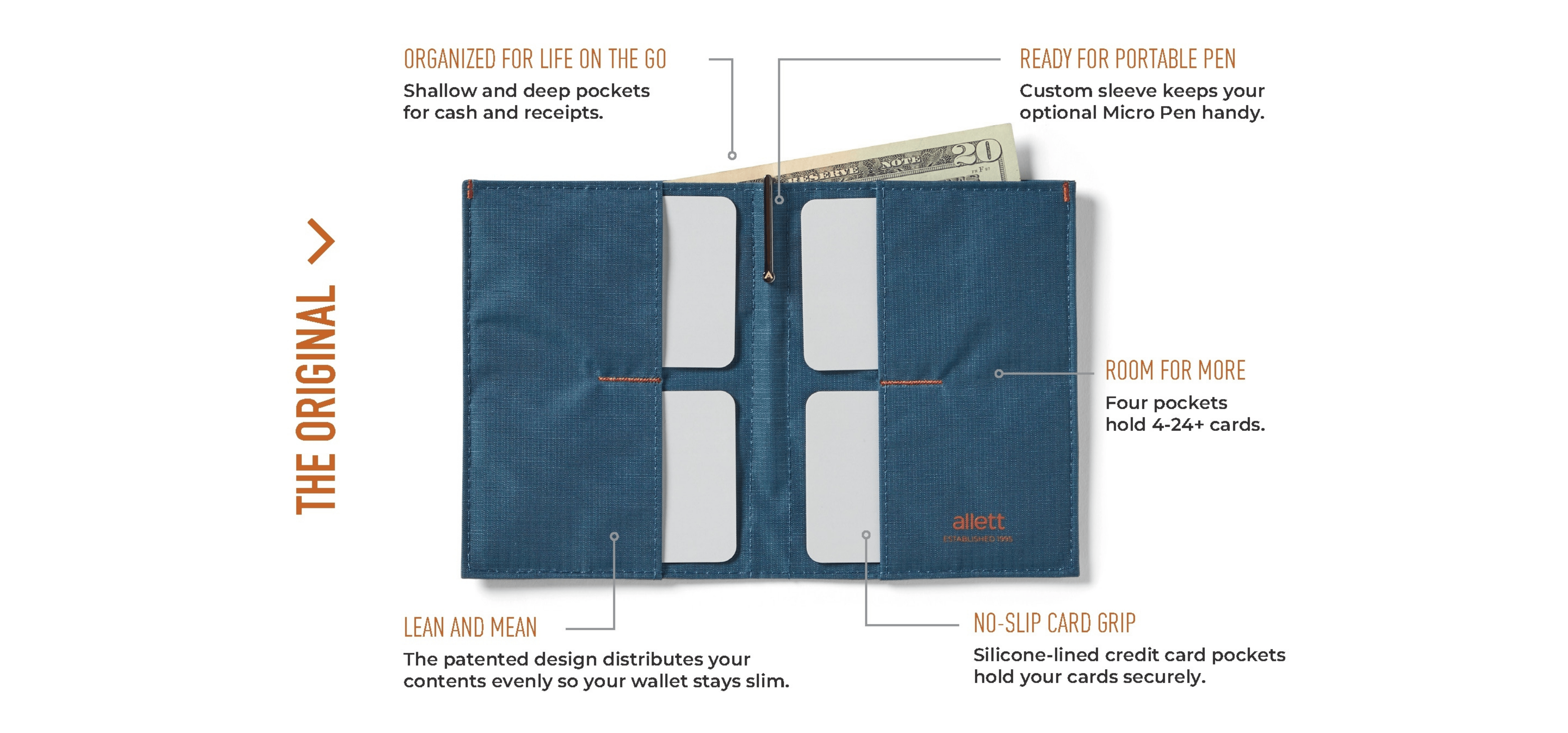 Lifestyle image for RFID Blocking / Indigo Blue